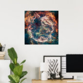Supernova Remnant Cassiopeia A. Poster (Heimbüro)