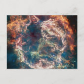 Supernova Remnant Cassiopeia A. Postkarte (Vorderseite)