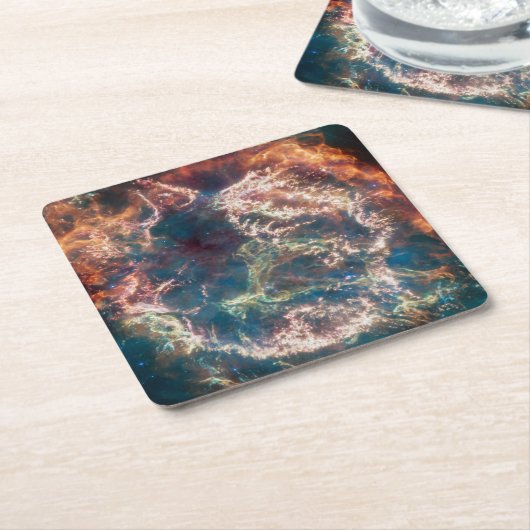 Supernova Remnant Cassiopeia A. Rechteckiger Pappuntersetzer (angewinkelt)