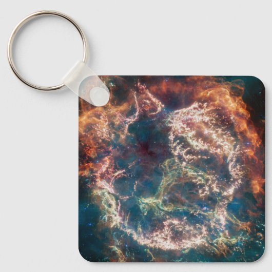 Supernova Remnant Cassiopeia A. Schlüsselanhänger (Vorderseite)