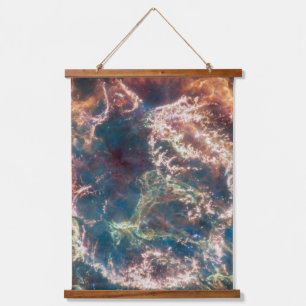 Supernova Remnant Cassiopeia A. Wandteppich Mit Holzrahmen