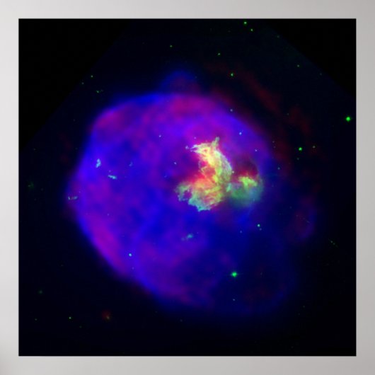 Supernova Remnant LMC N 63A Poster (Vorne)