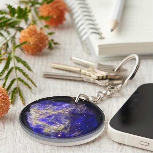 Supernova Remnant N49 Schlüsselanhänger (Vorderseite rechts)