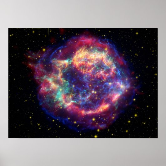 Supernova Rest Cassiopeia A Poster (Vorne)