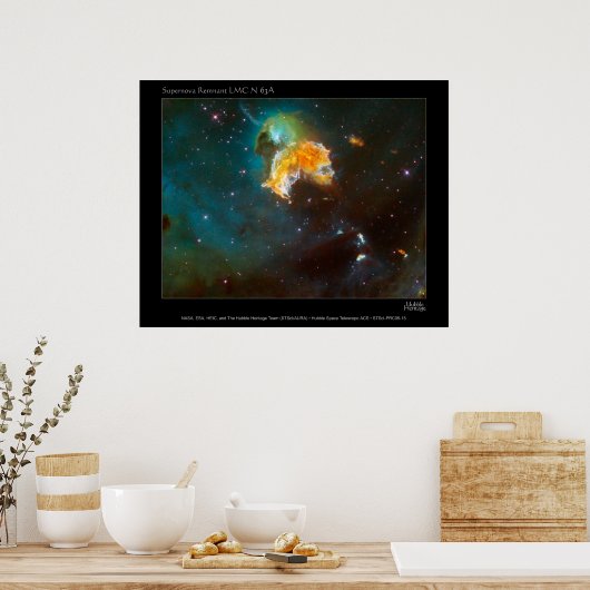 SupernovaRemnant-LMC-N63A-2005-15 Poster (Küche)