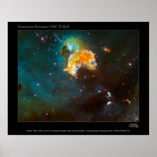 SupernovaRemnant-LMC-N63A-2005-15 Poster (Vorne)