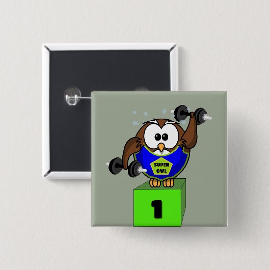 SuperOwl Button (Vorne & Hinten)