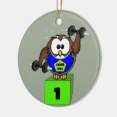 SuperOwl Keramik Ornament (Links)