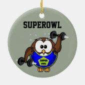 SuperOwl Keramik Ornament (Hinten)