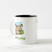SuperPets offizielle Welpen-Tasse Zweifarbige Tasse (Vorderseite Links)
