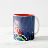 SuperPig Zweifarbige Tasse (VorderseiteRechts)