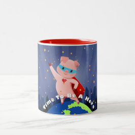 SuperPig Zweifarbige Tasse