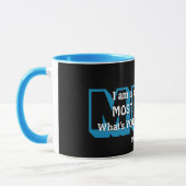 Superpower AM HIGH GOD Personalisiert Light Blue Tasse (Links)