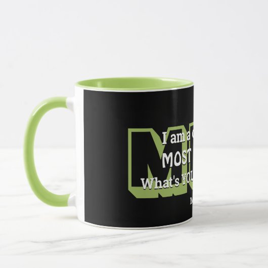 Superpower AM HÖCHSTEN GOT Personalisiert Black Gr Tasse (Links)