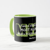 Superpower AM HÖCHSTEN GOT Personalisiert Black Gr Tasse (Vorderseite Links)