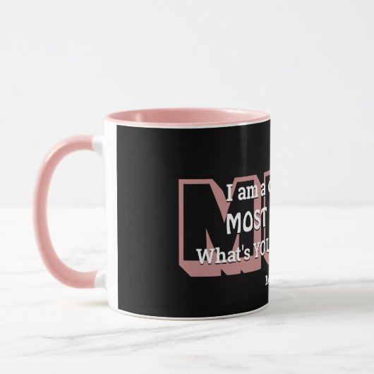 Superpower AM HÖCHSTEN GOTT Personalisiertes Schwa Tasse (Links)