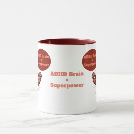 Superpower des ADHD-Gehirns Tasse (Zentrum)
