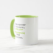 Superpower Patience Polynomial Long Division Tasse (Vorderseite Links)