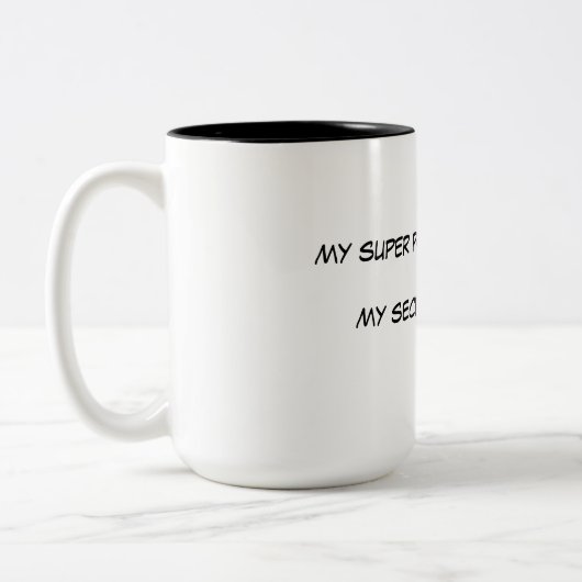 SuperPower-Tasse Zweifarbige Tasse (Links)