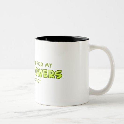 SuperPower Zweifarbige Tasse (Rechts)