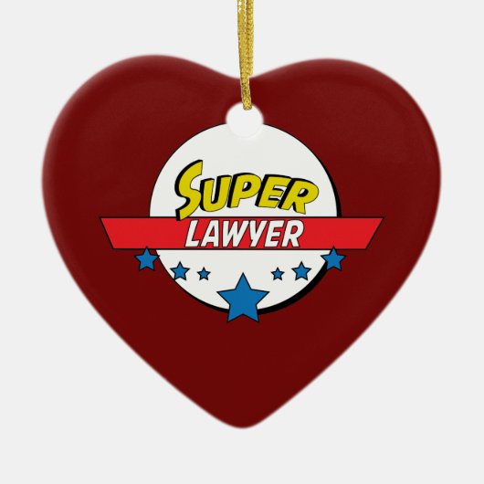 Superrechtsanwalt, #lawyer keramik ornament (Vorne)