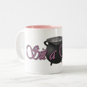 Superrosa sitzen eine Bann-Tasse Zweifarbige Tasse (Vorderseite Links)