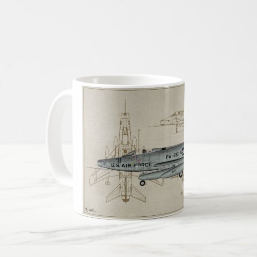 Supersabre Kaffee-Tasse F-100 Kaffeetasse (Vorderseite Links)