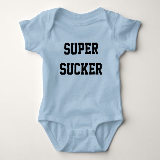 Supersauger Baby Strampler (Vorderseite)