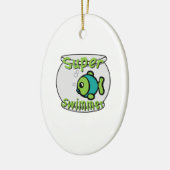SuperSchwimmer Keramik Ornament (Links)