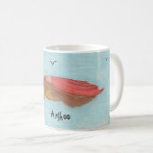 Superslothflug mit der Unterschrift "Anyhoo" Kaffeetasse (VorderseiteRechts)