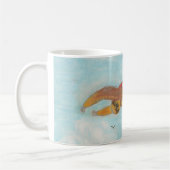 Superslothflug mit der Unterschrift "Anyhoo" Kaffeetasse (Links)