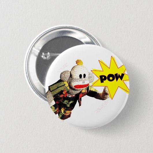 SuperSockMonkey Held Button (Vorne & Hinten)