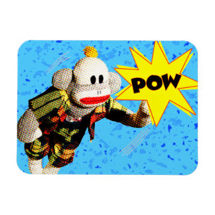 SuperSockMonkey Held Magnet