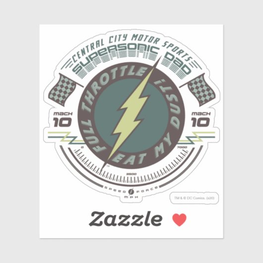 Supersonaler Vater - Zentralstädtmotorsport Aufkleber (Blatt)