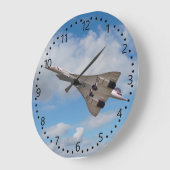 Supersonic Concorde G-BOAB-4 Große Wanduhr (Winkel)