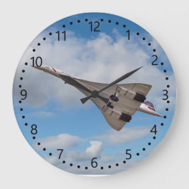 Supersonic Concorde G-BOAB-4 Große Wanduhr