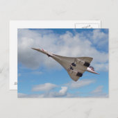 Supersonic Concorde G-BOAB Postkarte (Vorne/Hinten)