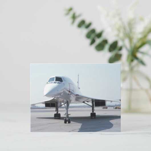 Supersonic Concorde Postkarte (Stehend Vorderseite)