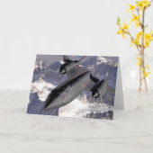 Supersonic Fighter Jet Karte (Gelbe Blume)