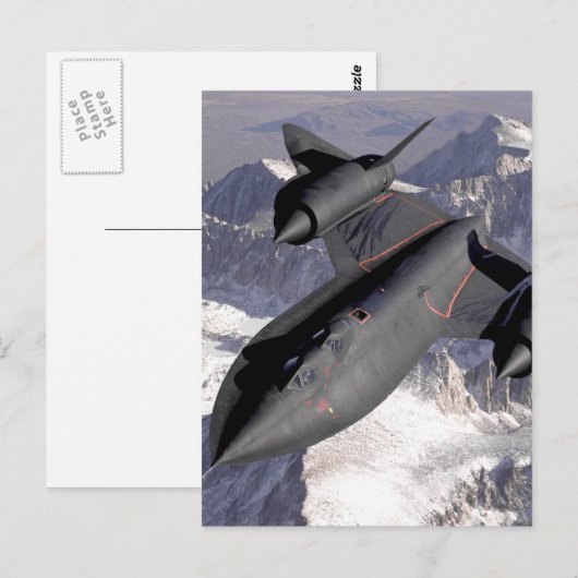 Supersonic Fighter Jet Postkarte (Vorne/Hinten)