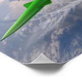 Supersonic Green Machine Poster (Ecke)