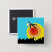 supersonischer Raumfahrer Eurovision uk sam Button (Vorne & Hinten)