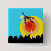 supersonischer Raumfahrer Eurovision uk sam Button (Vorderseite)