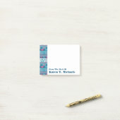 Superspaß-Fisch-u. Segelboot-Muster | addieren Post-it Klebezettel (Auf Schreibtisch)