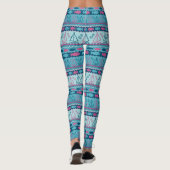 Superspaß-Fisch-und Segelboot-Muster Leggings (Rückseite)
