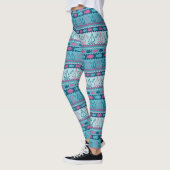 Superspaß-Fisch-und Segelboot-Muster Leggings (Links)