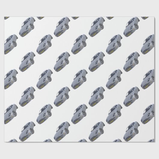 Superspions-Auto im Silber Geschenkpapier (Flach)