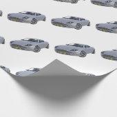 Superspions-Auto im Silber Geschenkpapier (Ecke)