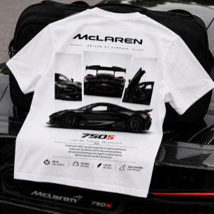 Supersportwagen-Grafikdruck T-Shirt
