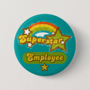 Superstar-Angestellter Button
